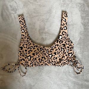 cheetah print bikini top